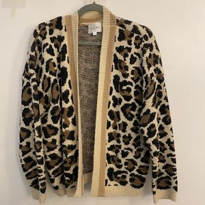Anthropologie Line & Dot Leopard print sweater, never worn